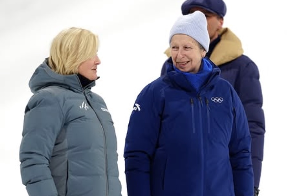 Prinsesse Anne under medaljeseremonien