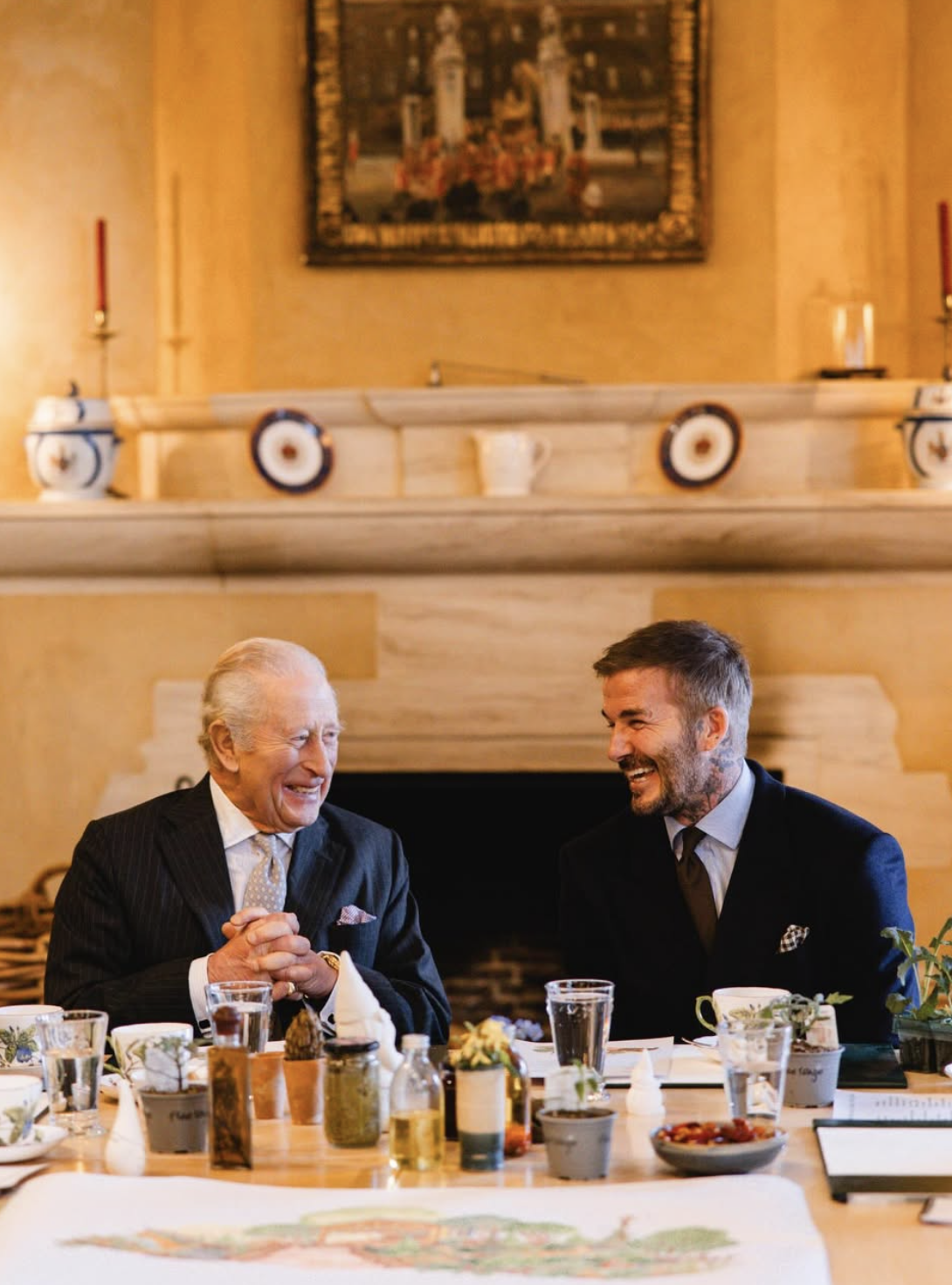 Kong Charles og David Beckham planlegger Chelsea Flower Show-hage