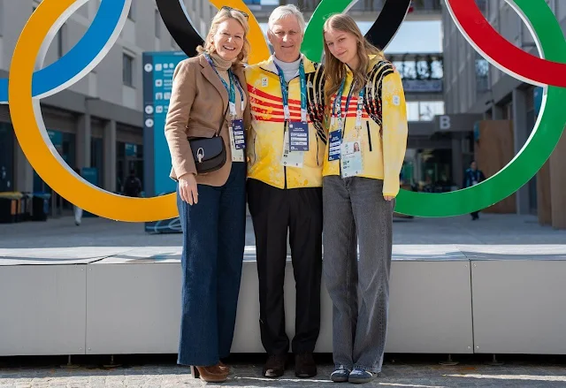 Prinsesse Eléonore i den olympiske landsbyen