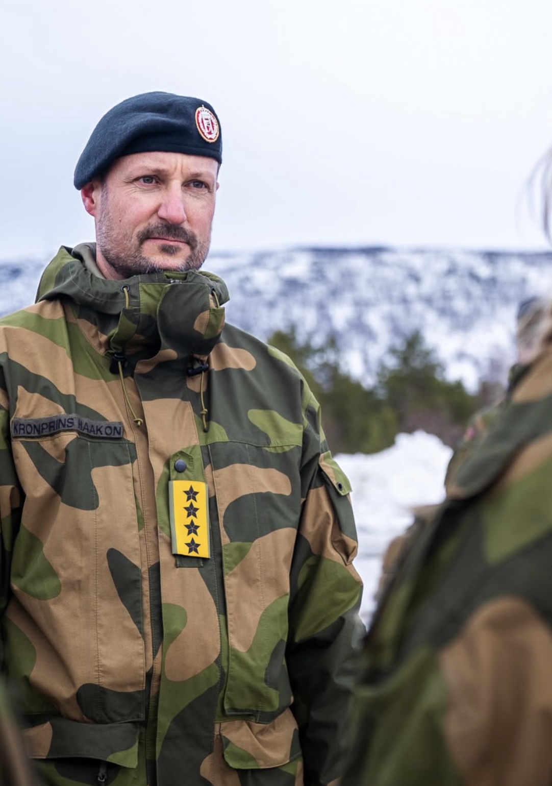 Kronprins Haakon i felt under Cold Response
