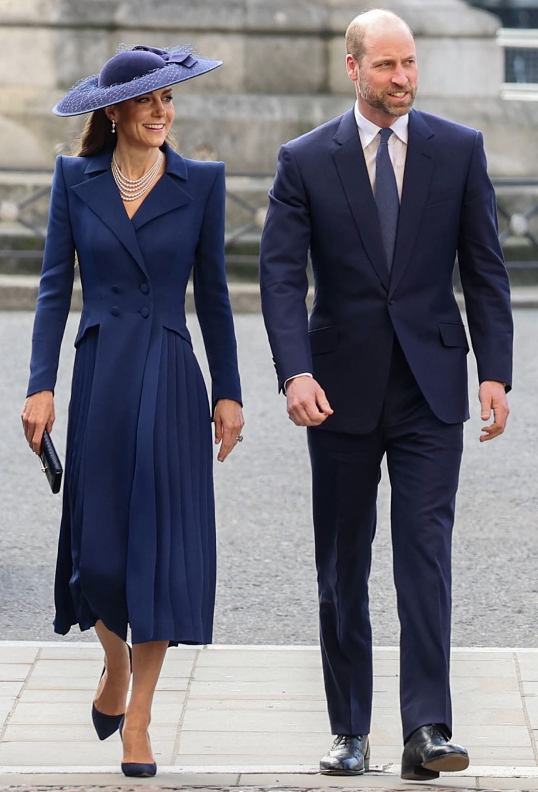 Prins William og prinsesse Catherine ankommer Westminster Abbey