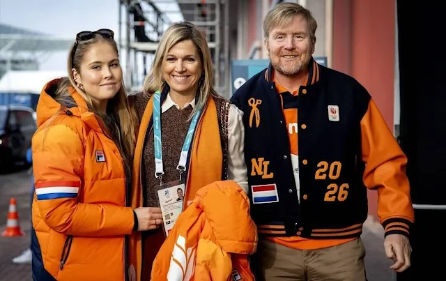 Prinsesse Amalia på skøytetribunen