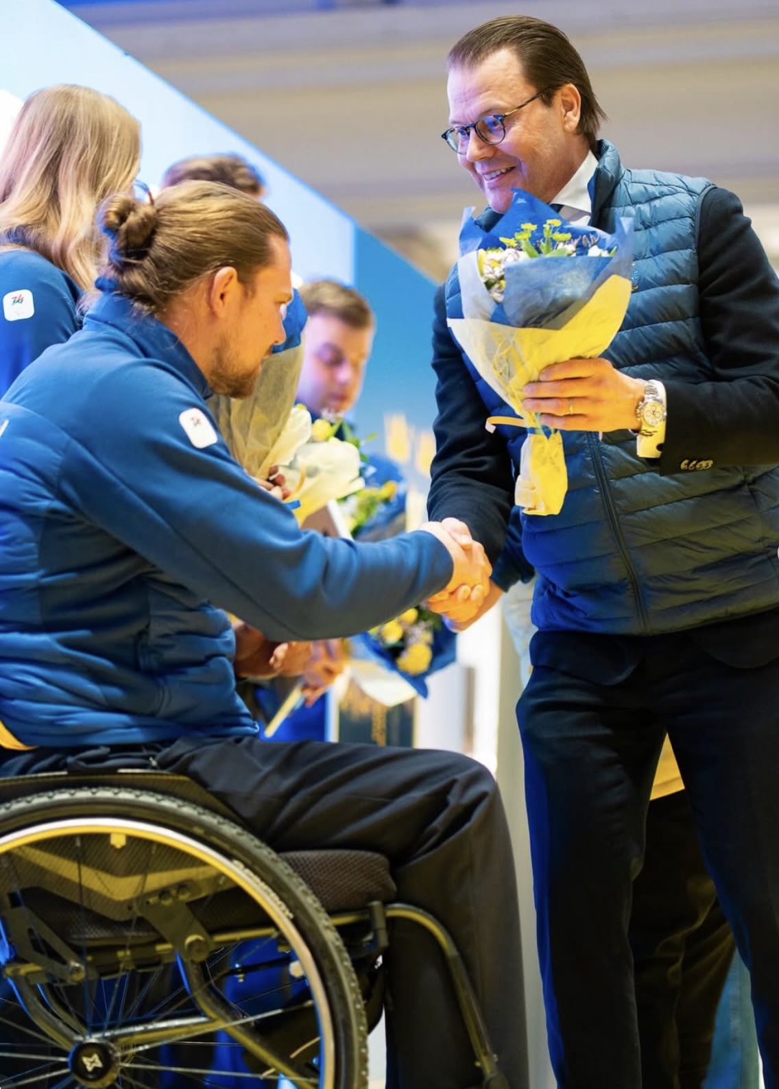 Prins Daniel tok imot de svenske paralympierne i Stockholm