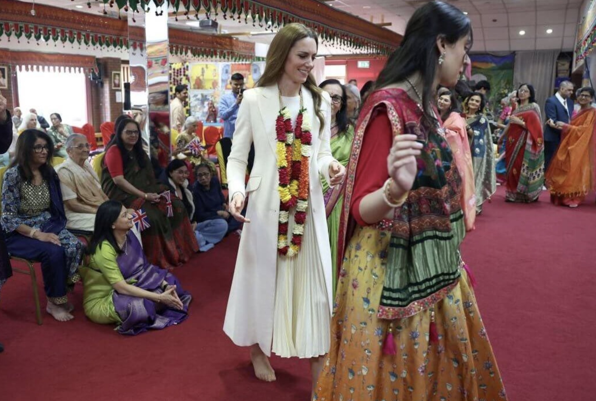 Prinsessen av Wales i Shreeji Dham Haveli-tempelet