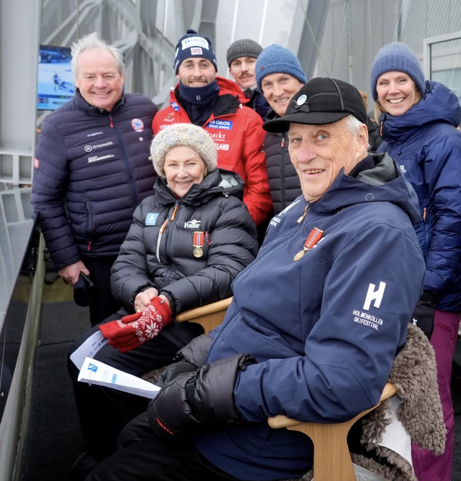 Kong Harald i Holmenkollen for 75. gang
