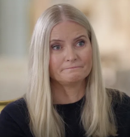 Kronprinsesse Mette-Marit under intervjuet