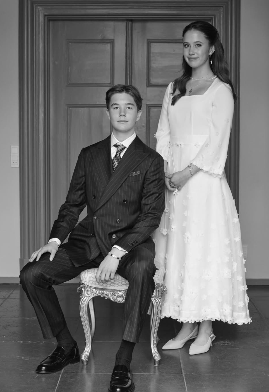 Prins Vincent og prinsesse Josephine ble konfirmert