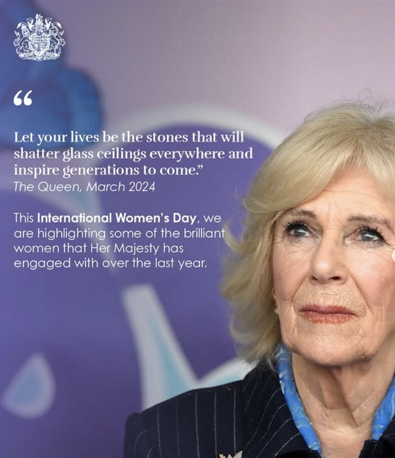 Dronning Camilla hedret inspirerende kvinner på kvinnedagen