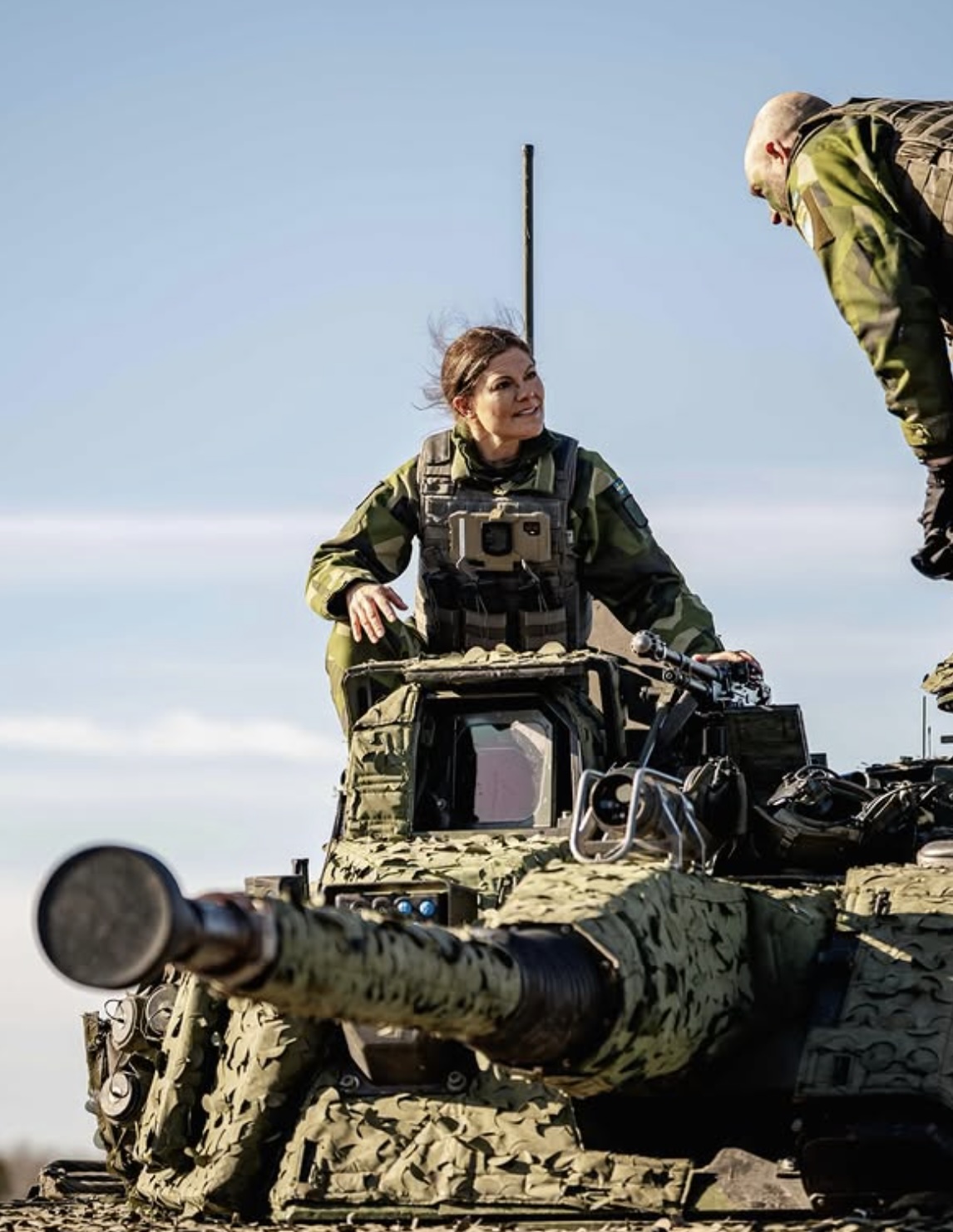 Kronprinsesse Victoria besøkte den svenske bataljonen i Latvia