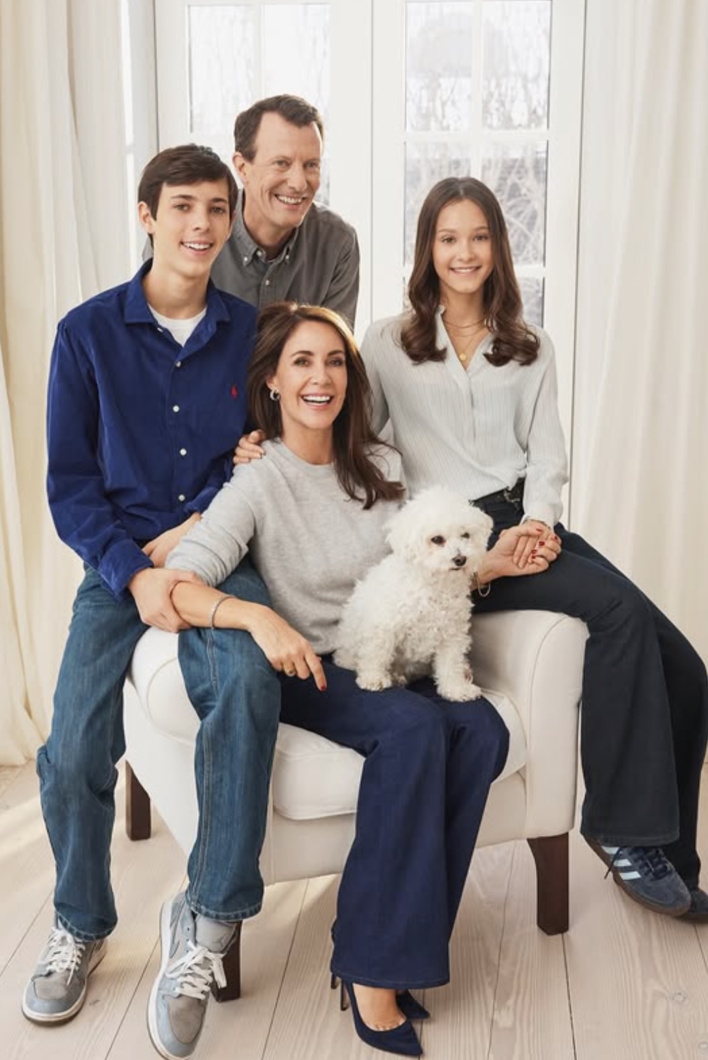 Prinsesse Marie med familien