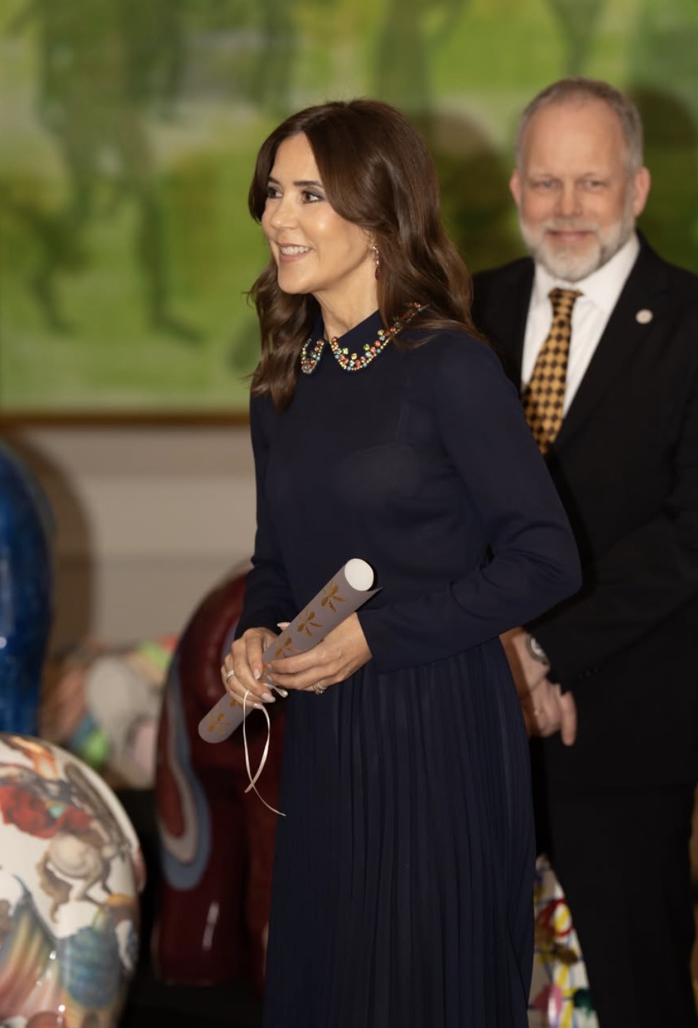 Dronning Mary på jubileumsarrangementet