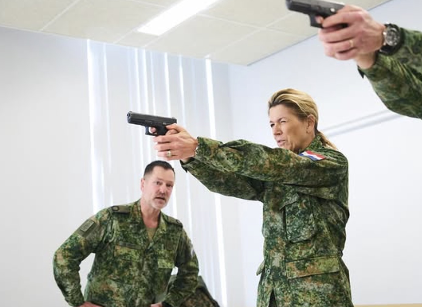 Dronning Máxima under trening