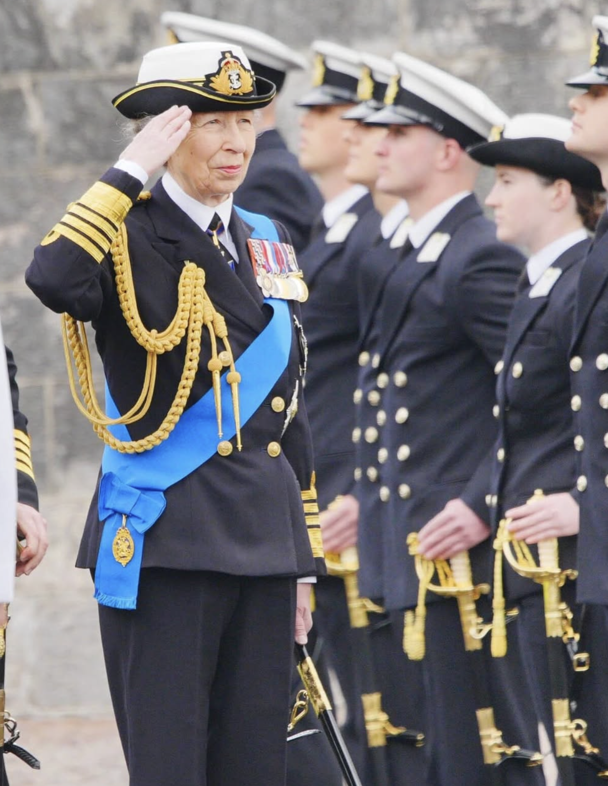 Prinsesse Anne ved Dartmouths Passing Out Parade