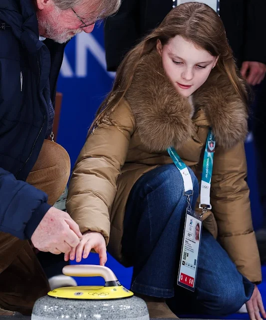 Prinsesse Gabriella under OL-besøket