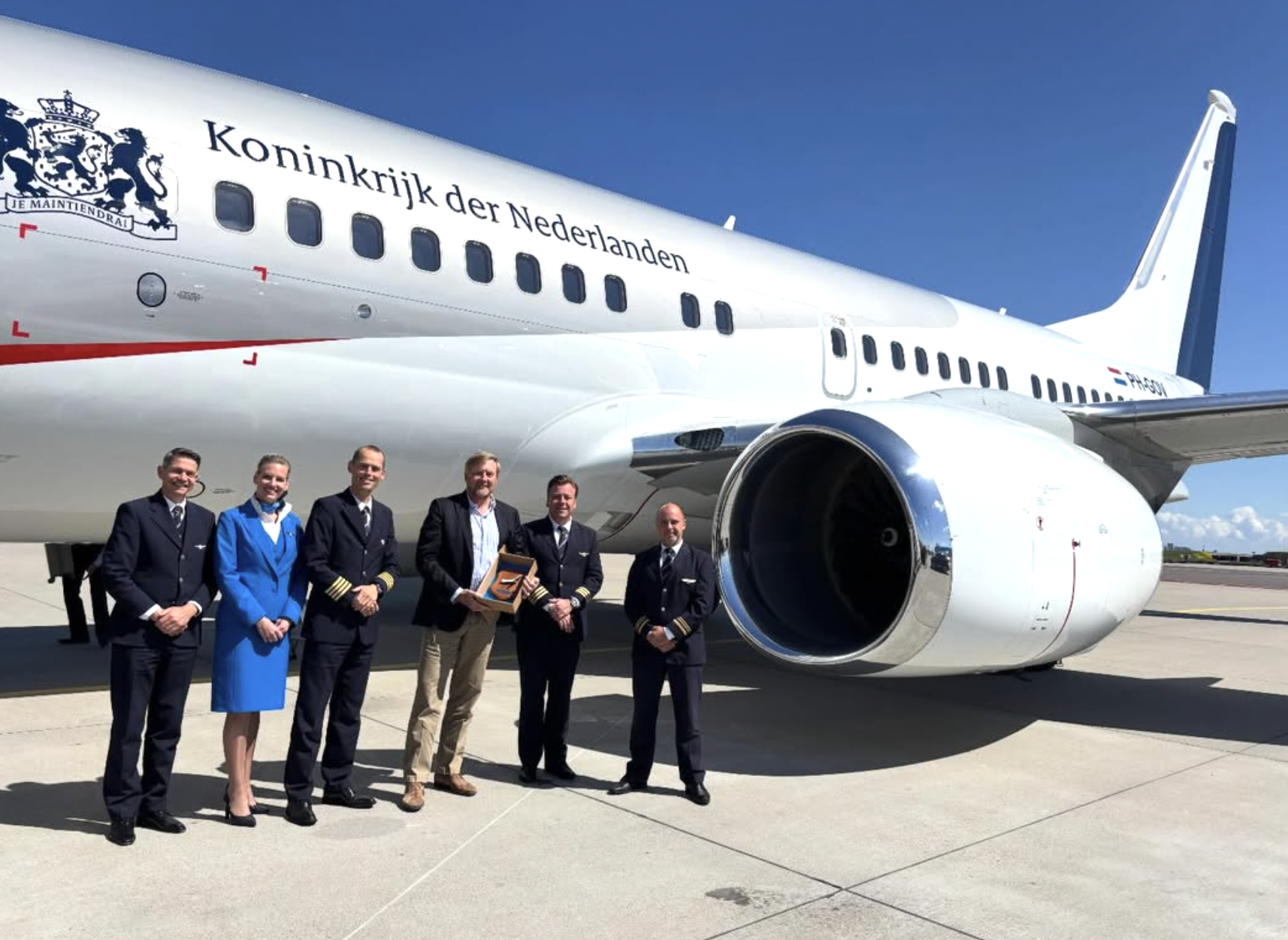 Kong Willem-Alexander fløy sin siste tur i regjeringens Boeing 737