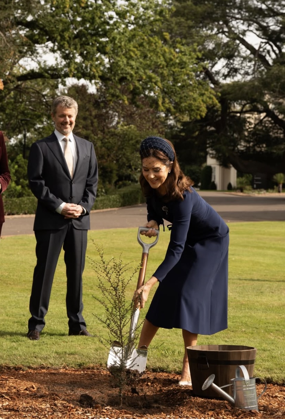 Dronning Mary planter et tre