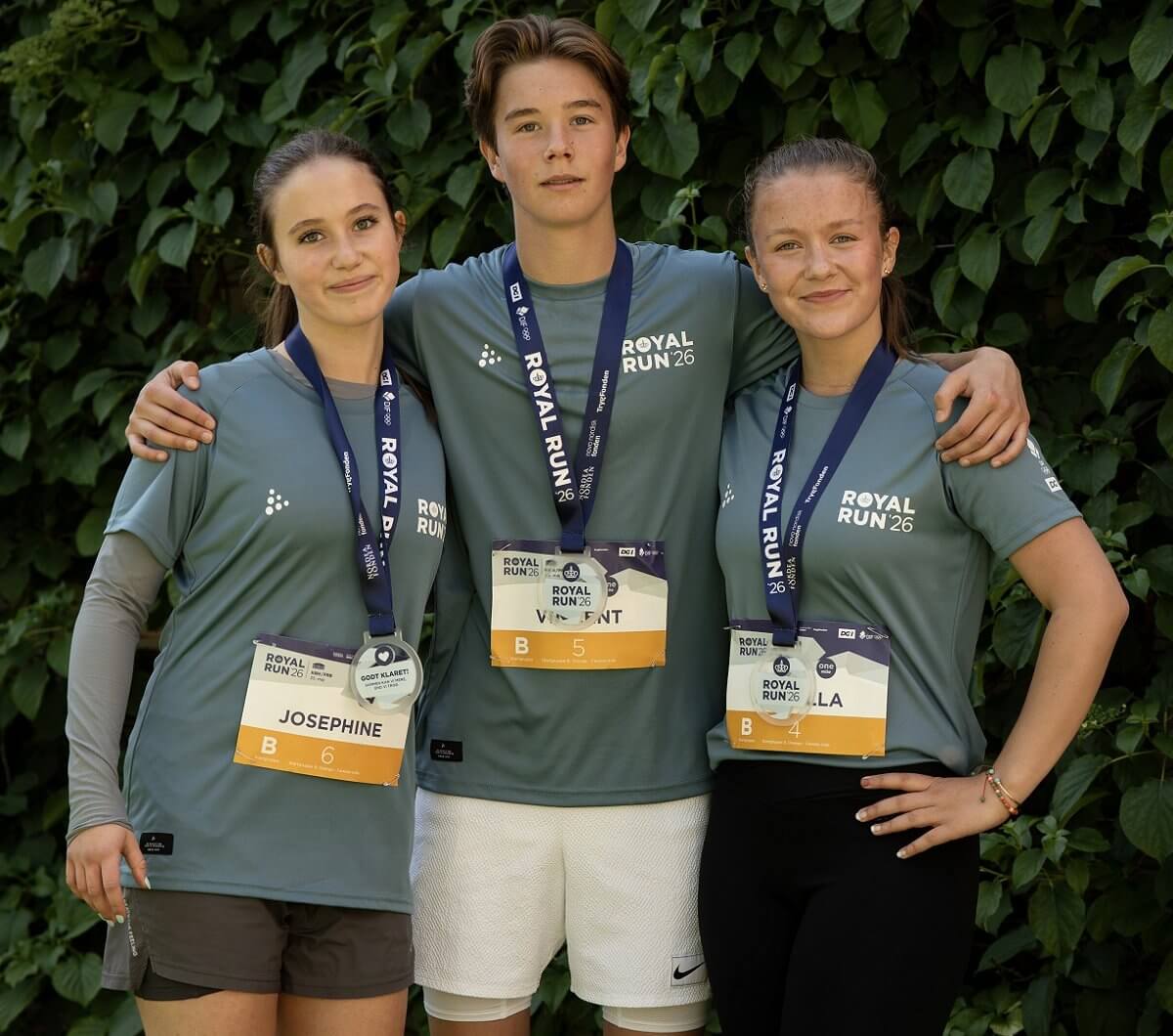 Den danske kongefamilien deltok i Royal Run 2026