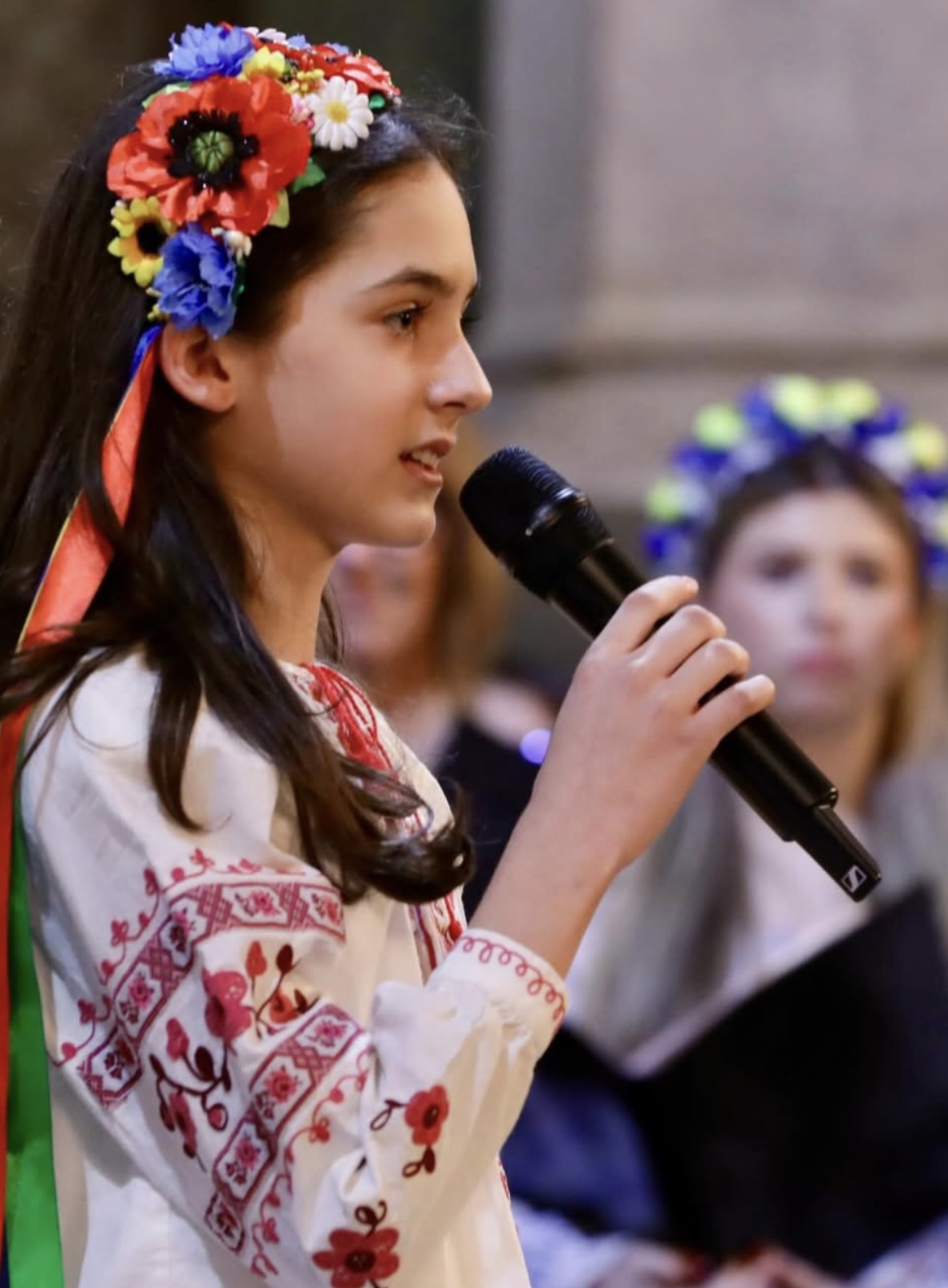 Kor under fredsbønnen for Ukraina
