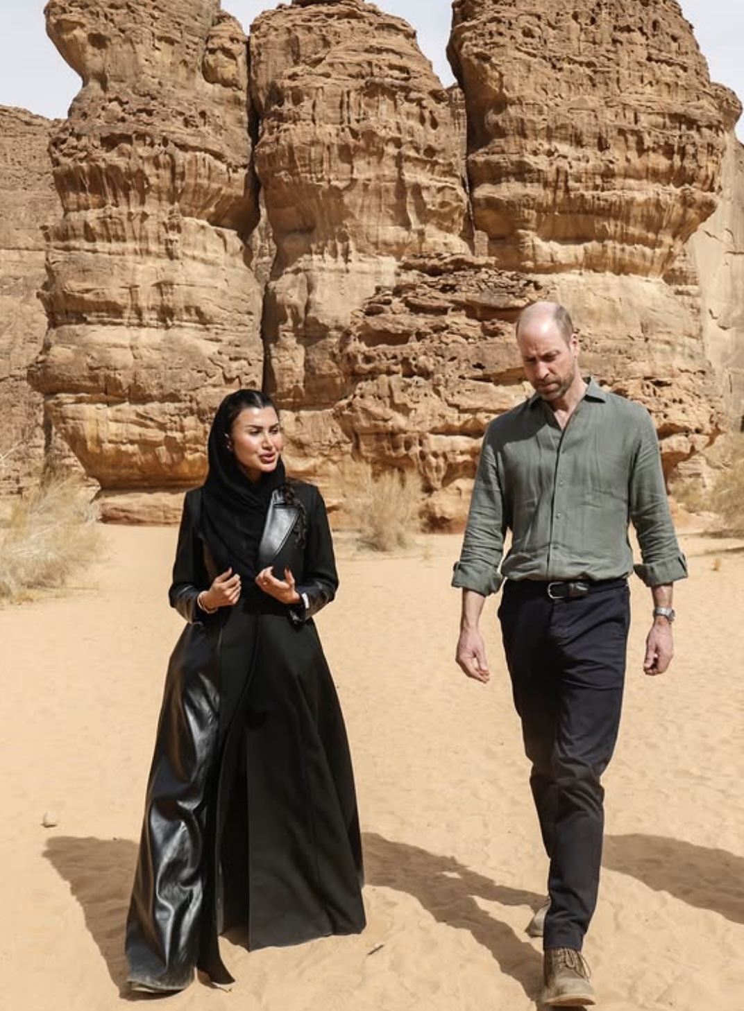 Prins William besøkte naturreservat i Saudi-Arabia