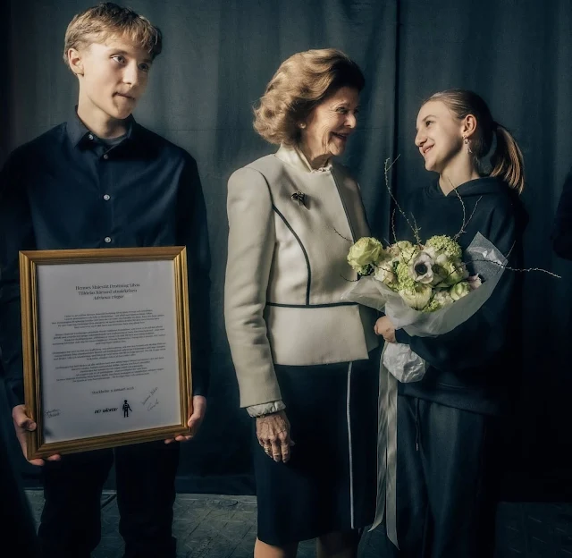 Dronning Silvia med pårørende