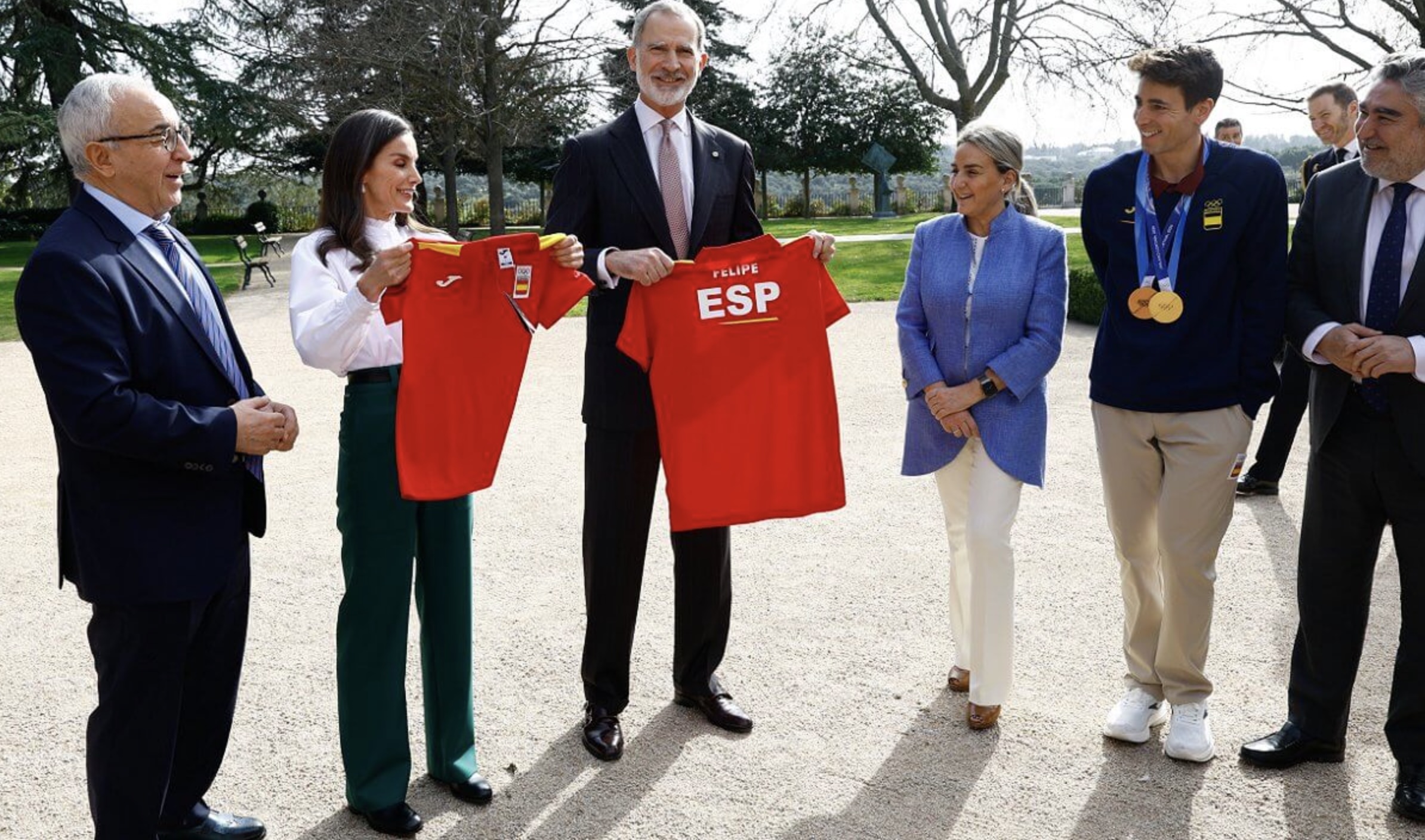 Kong Felipe og dronning Letizia tok imot det spanske OL-laget