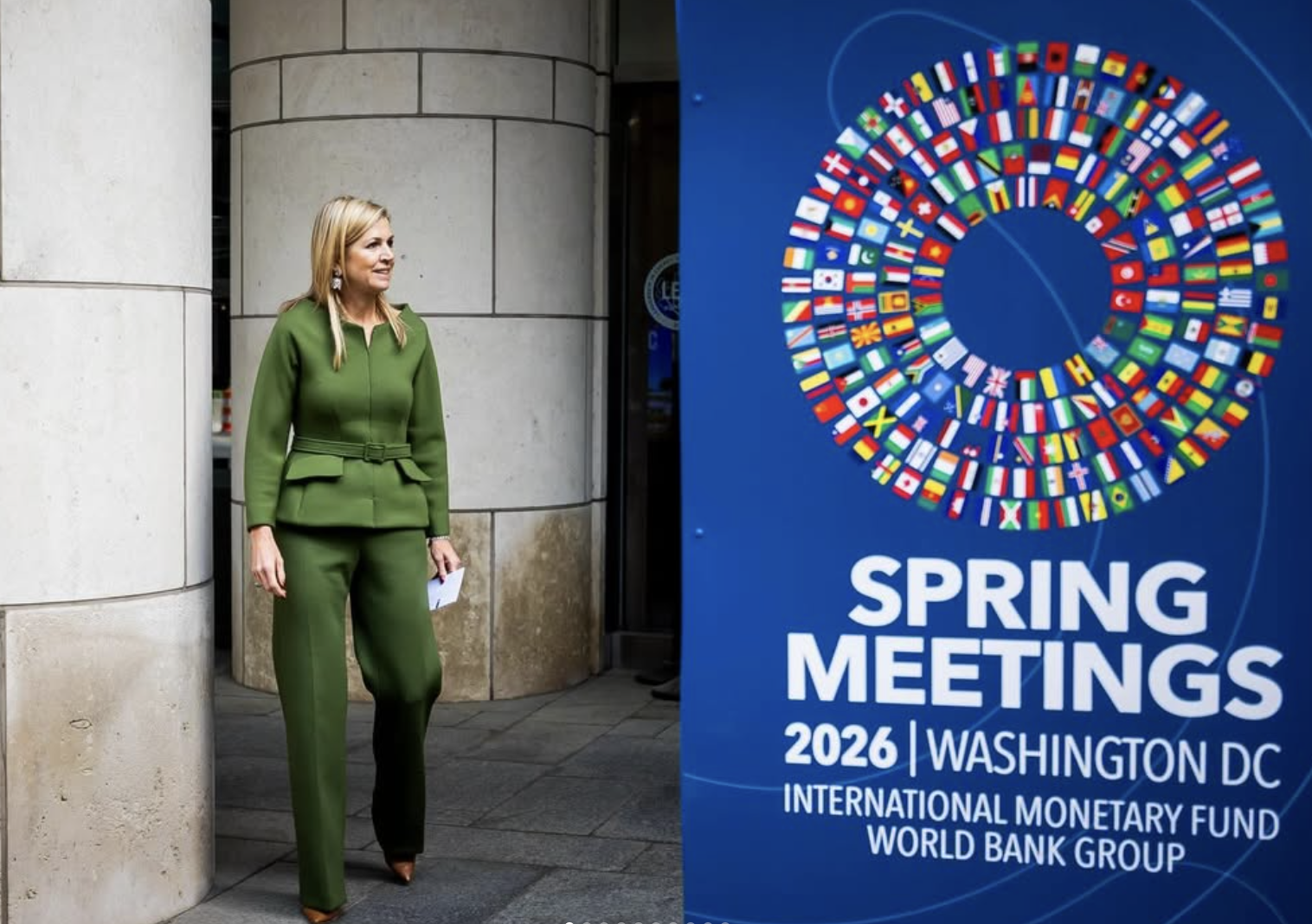 Dronning Máxima på vårmøtet til IMF og Verdensbanken i Washington