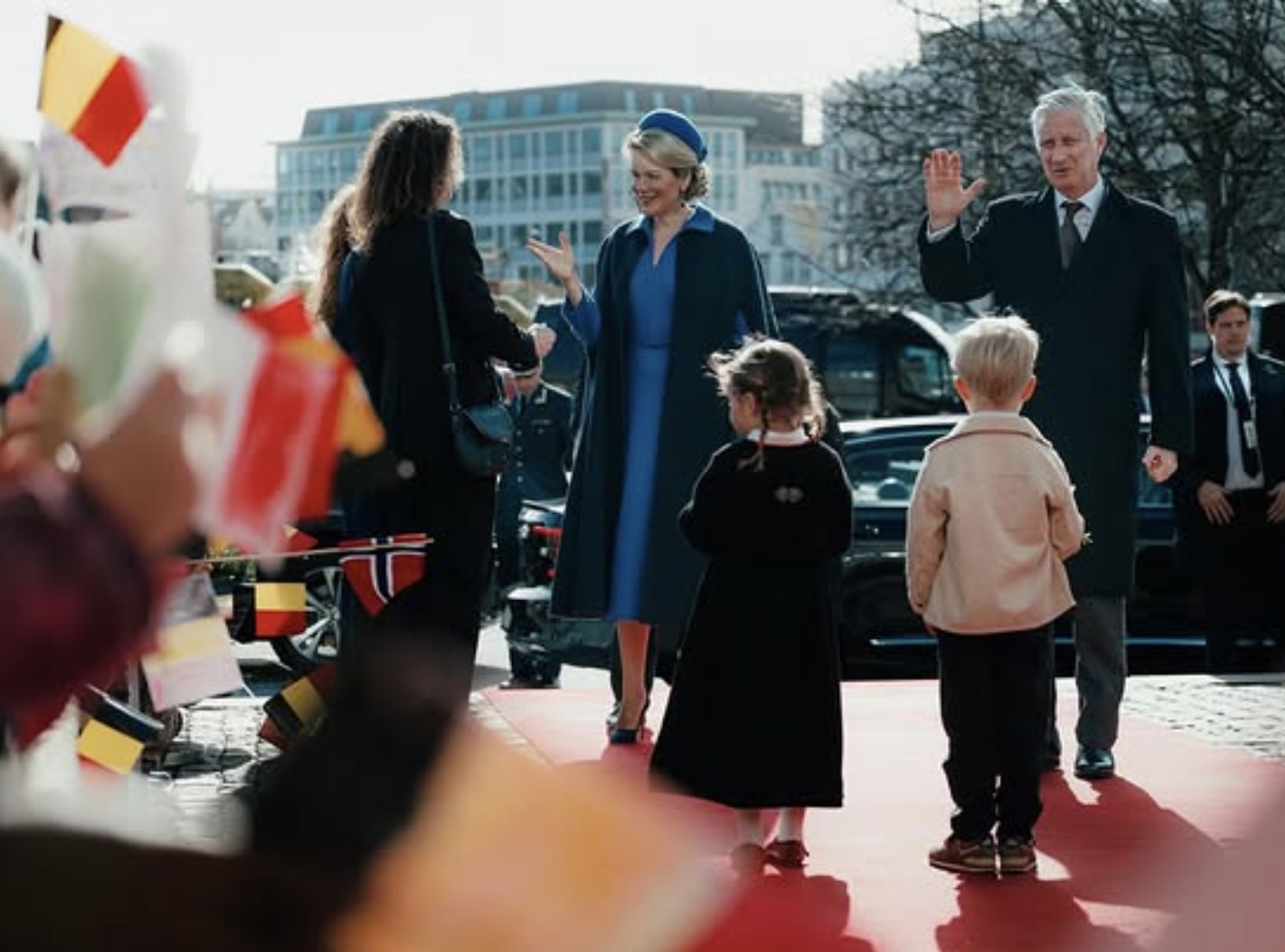 Det belgiske kongeparet og kronprins Haakon i Stavanger