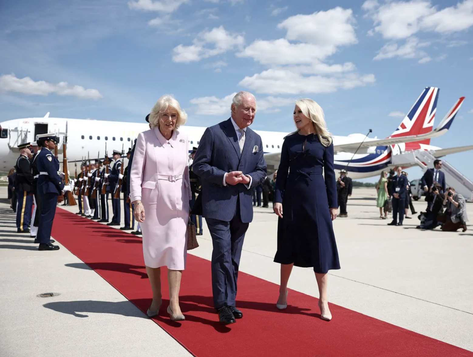 Kong Charles og dronning Camilla startet statsbesøk i USA