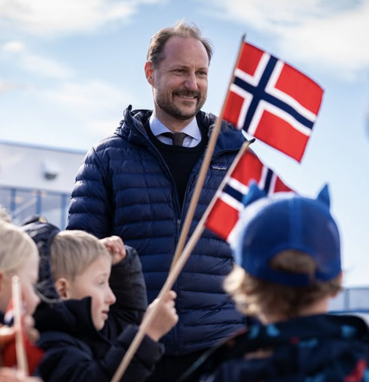 Kronprinsen besøkte sjømatnæringen på Romsdalskysten