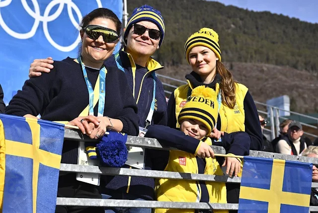 Den svenske kongefamilien på vinter-OL 2026