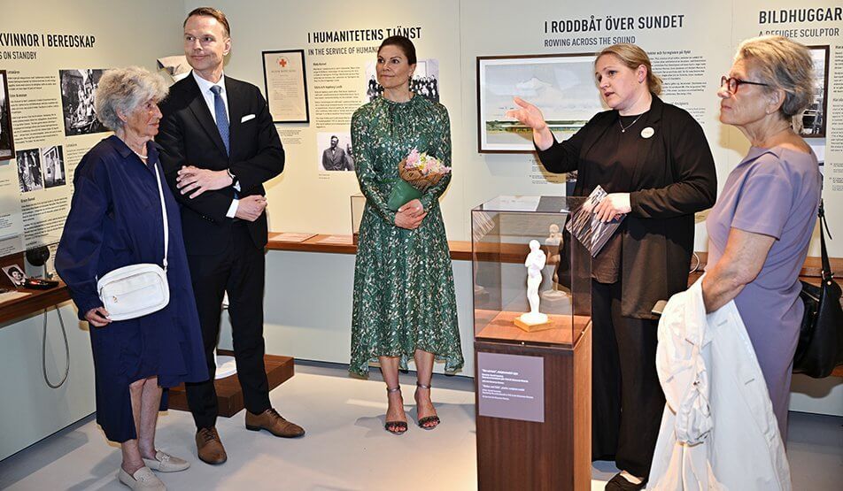 Kronprinsesse Victoria åpnet utstillingen «The Escape 43» i Landskrona