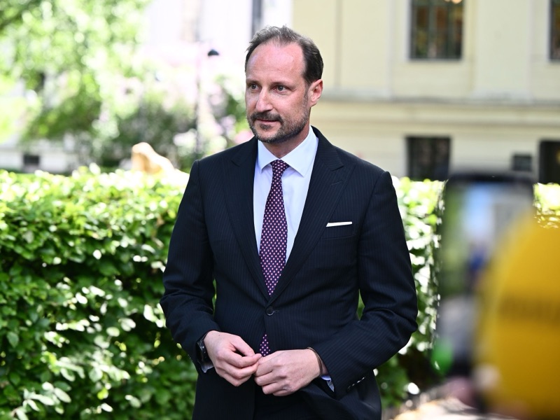 Kronprins Haakon på pressetreff