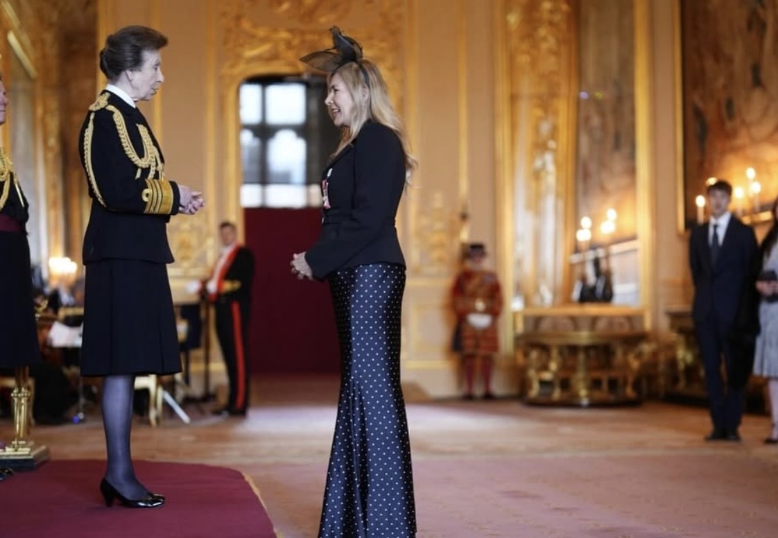 Prinsesse Anne under ordensutdelingen