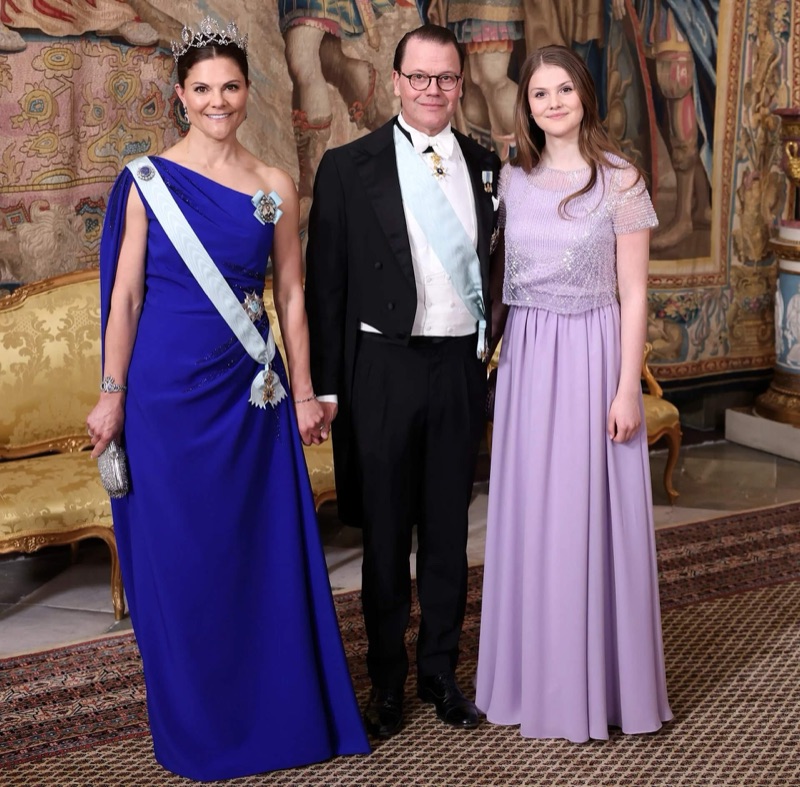 Kronprinsesse Victoria, prins Daniel og prinsesse Estelle