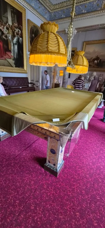 Biljardbordet i biljardrommet på Osborne House