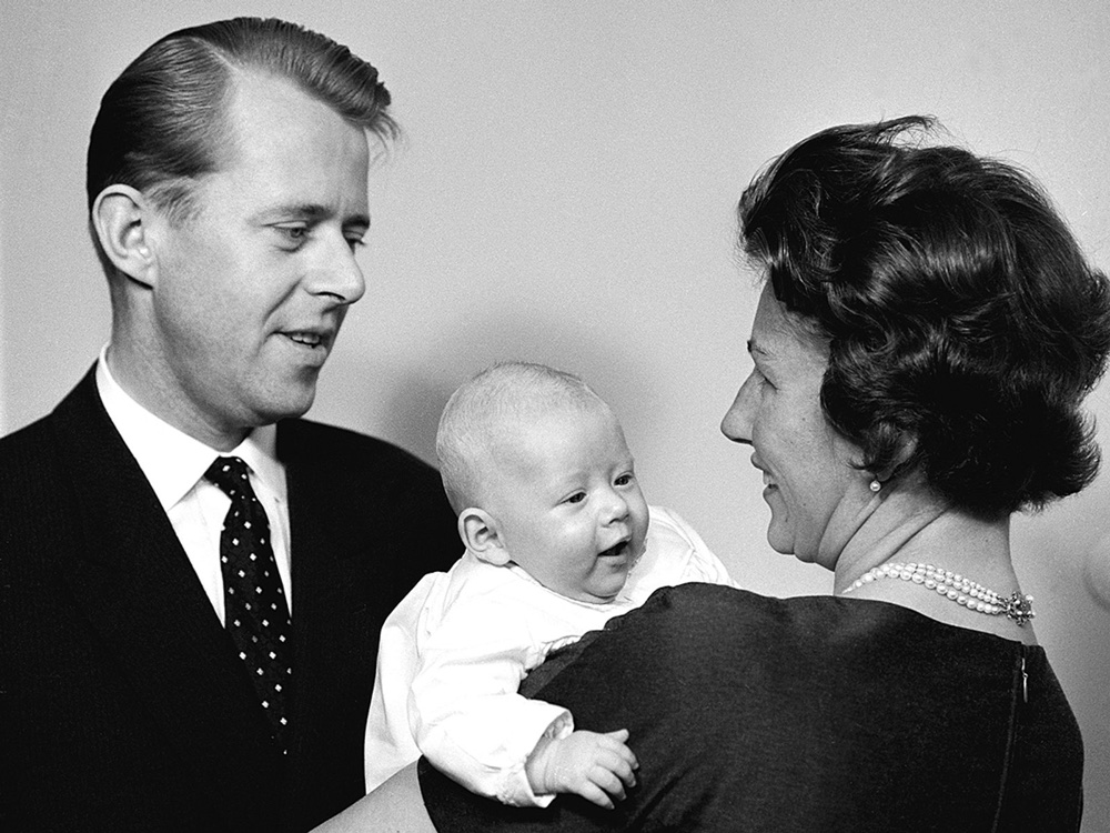 Princess Astrid and Johan Martin Ferner with their first child