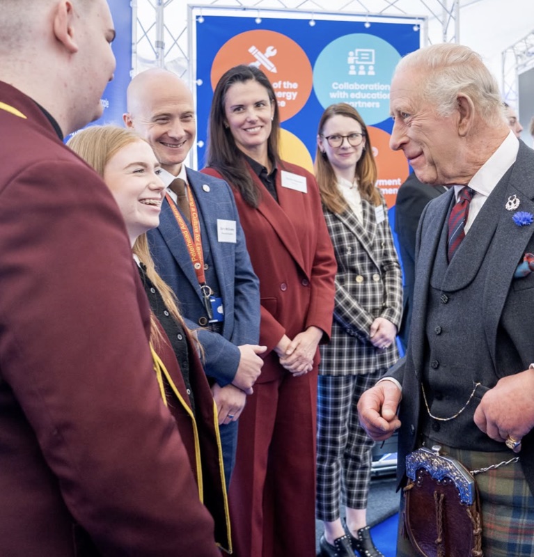 Kong Charles møtte energinæringen i Peterhead og Aberdeen