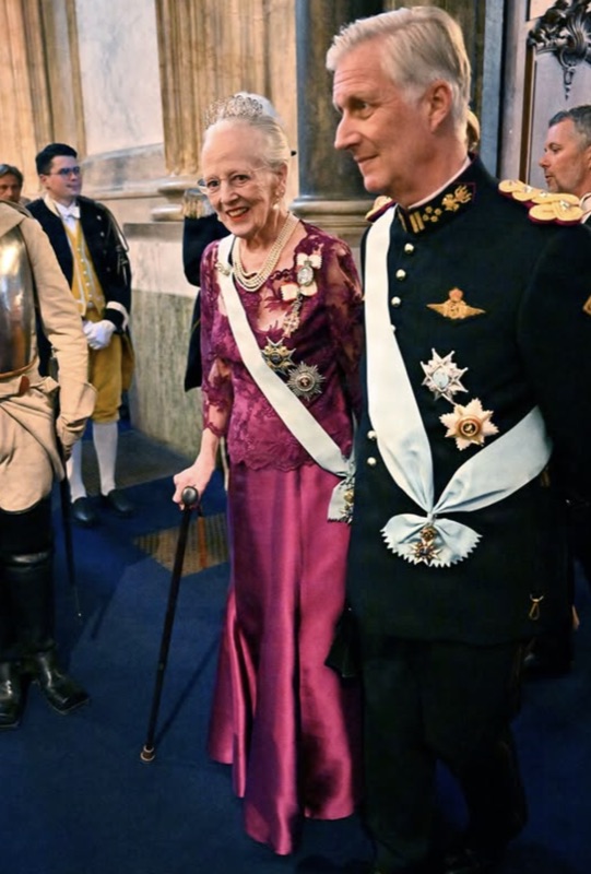 Dronning Margrethe og kong Philippe