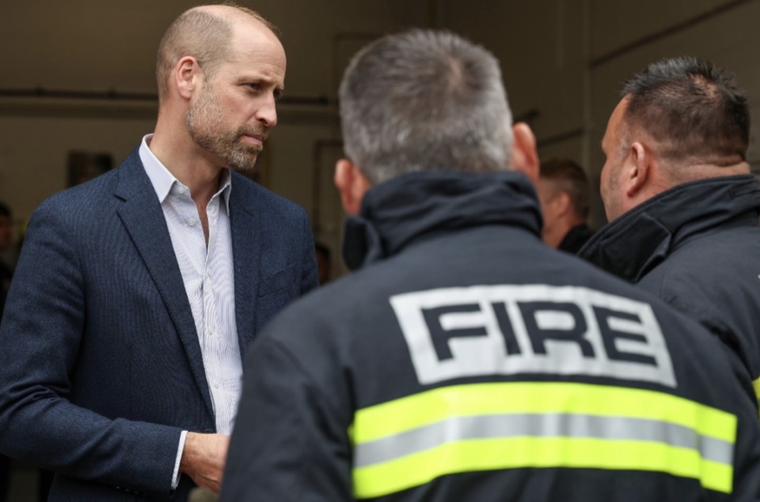 Prins William om voksende brannfare i Somerset