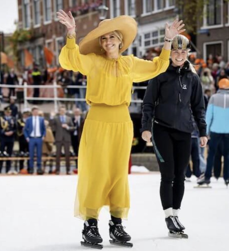 Dronning Máxima på skøyter