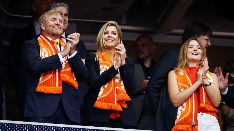 Kong Willem-Alexander og dronning Máxima på VM i USA