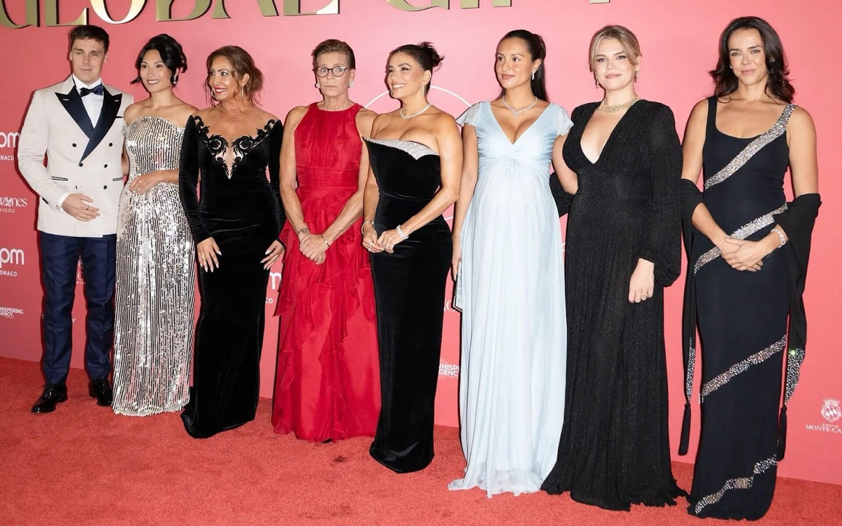 The whole family turned out as Stéphanie raised money for her own cause