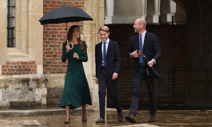 Prince George had his first day at Eton