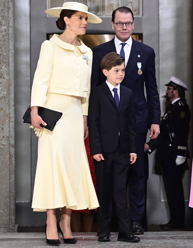 Kronprinsesse Victoria, prins Daniel og prins Oscar