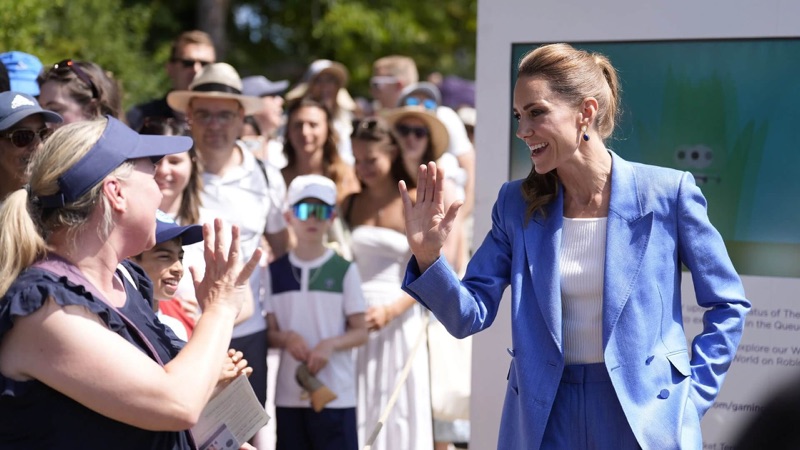Prinsessen av Wales besøkte Wimbledons fjerde dag