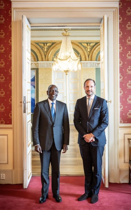 Kronprins Haakon og president William Ruto