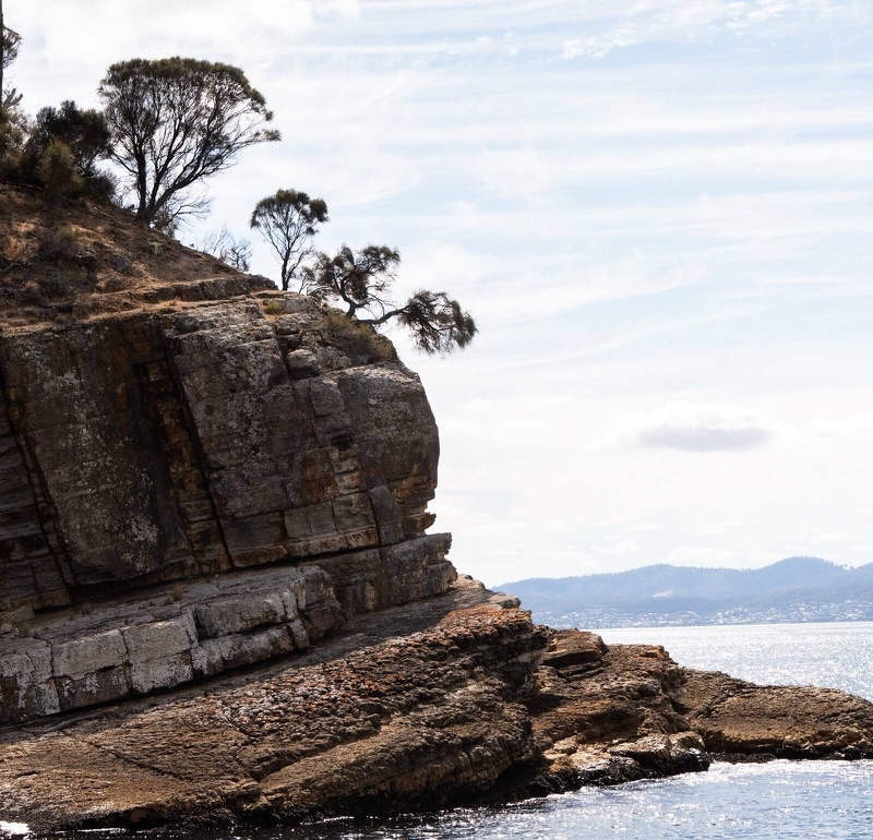 Alum Cliffs i Tasmania