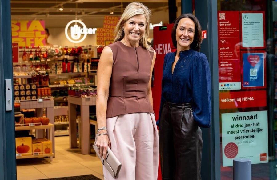 Dronning Máxima besøkte HEMA på hundreårsdagen