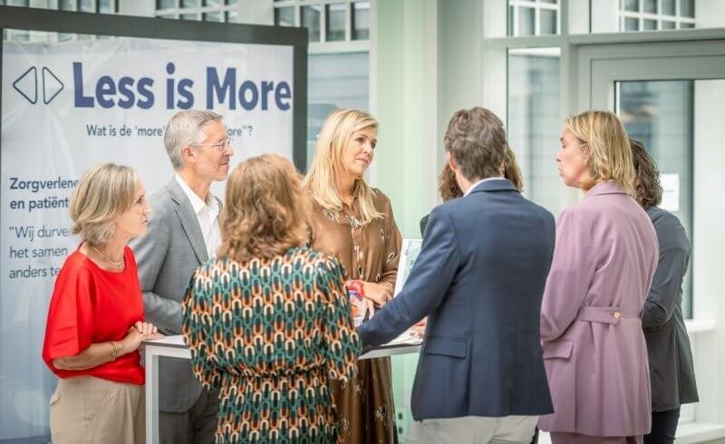 Queen Máxima at a healthcare symposium in Nieuwegein
