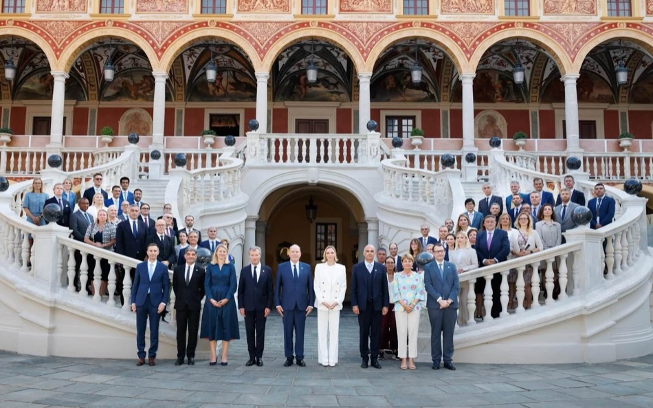 Albert and Charlene welcomed the Council of Europe's 46 ambassadors in Monaco